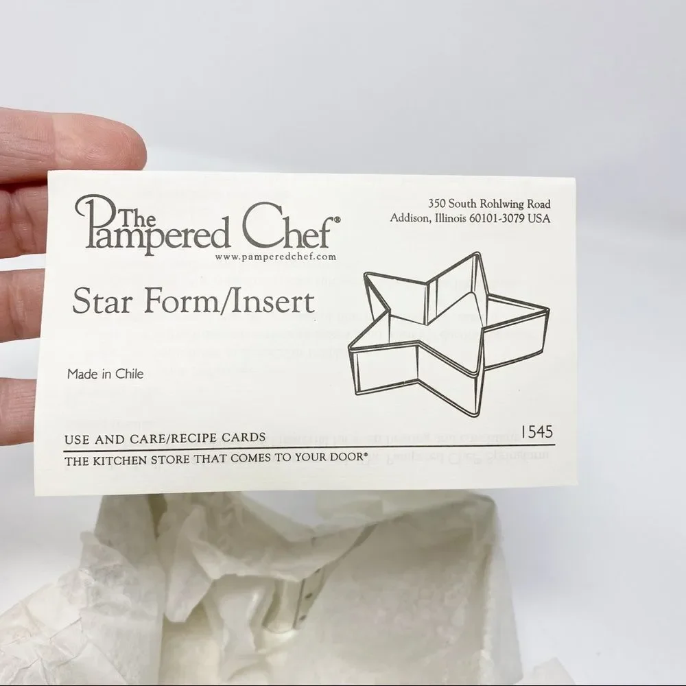 NEW Pampered Chef Star‎ Baking Form/Insert
